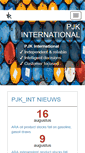 Mobile Screenshot of pjk-international.com